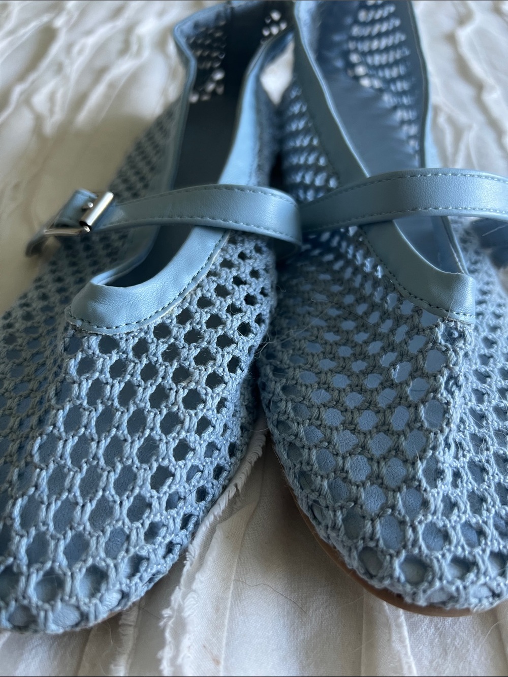 Coconuts by Matisse Blue Mesh Mary Jane Flats - Picture 7 of 7